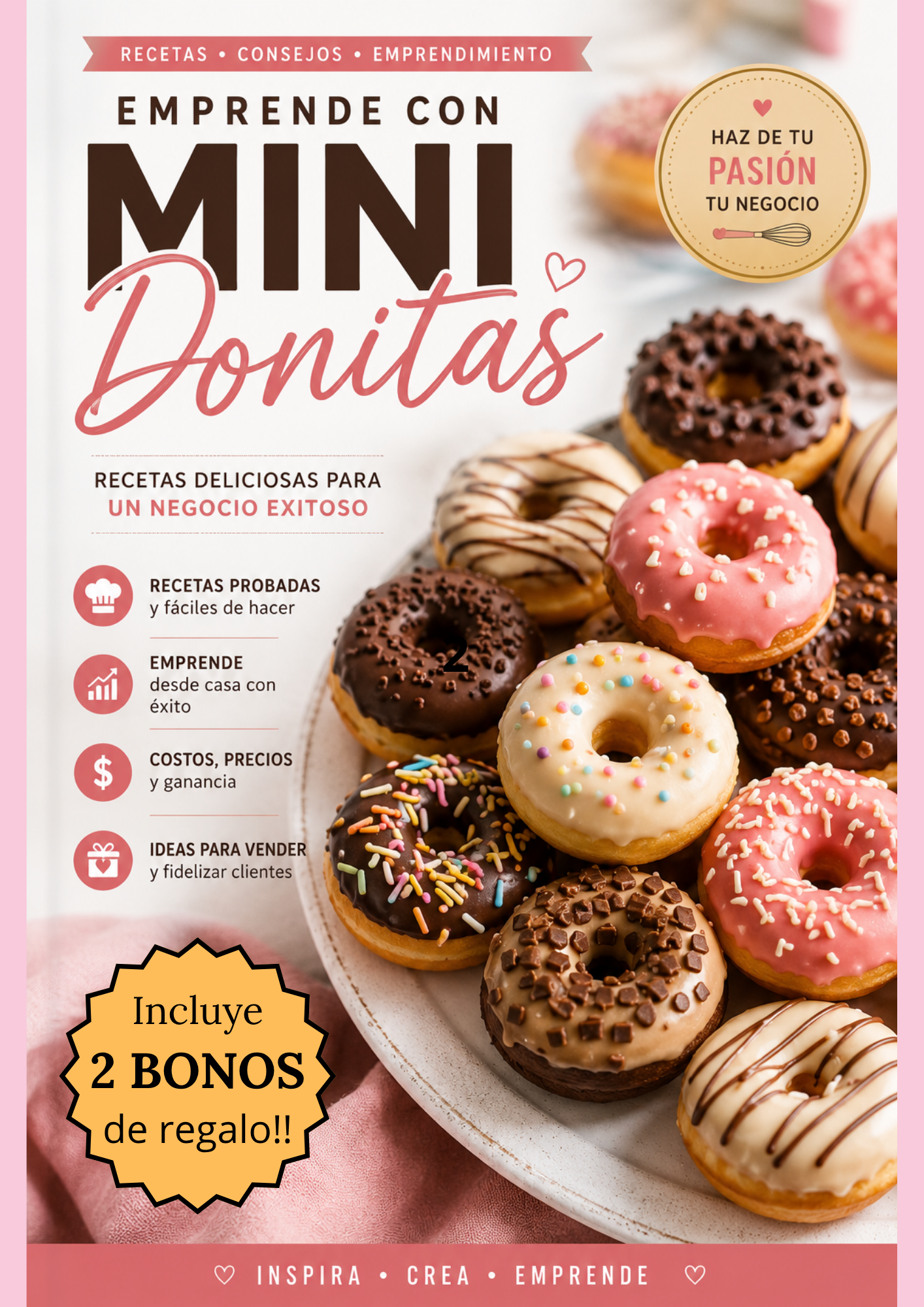 Emprende con Mini Donitas + 2 Bonos y Gana +800.000 al mes